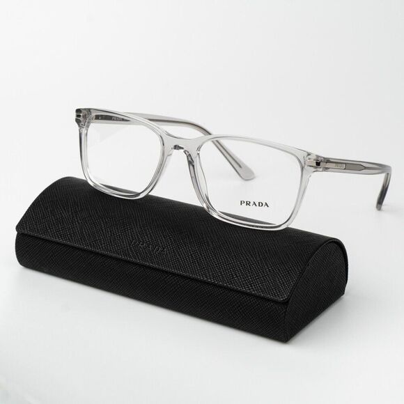 Prada Women Eyeglasses Crystal Grey Square Unisex PR14WV U431O1 BRAND NEW main image 10
